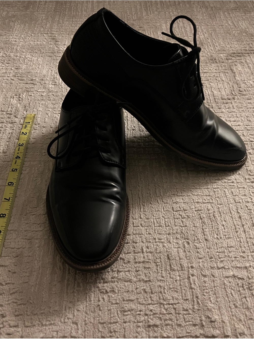 Classic Black Leather Men's Dress Shoes